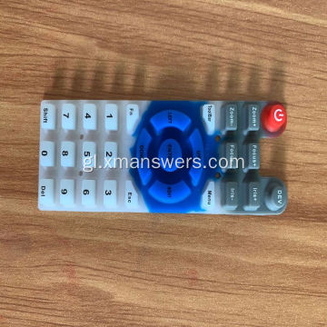 Teclado de goma de silicona de gran venda para control remoto de TV